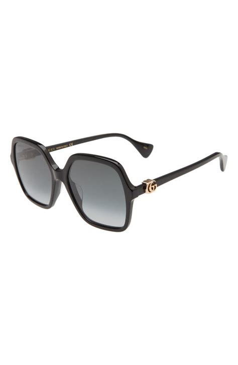 gucci 59mm square sunglasses|gucci 56mm designer sunglasses.